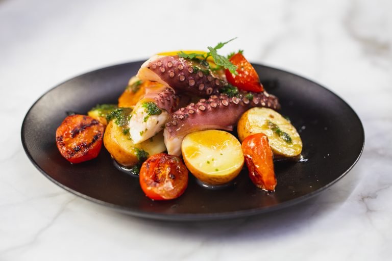 Grilled Marinated Octopus Tentacles