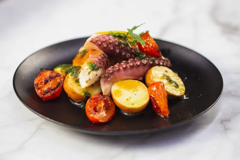 Grilled Marinated Octopus Tentacles