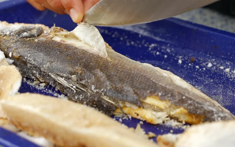Salt Crusted Whole Branzino