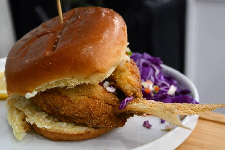 Pan Con Minuta Butterflied Yellowtail Sandwich